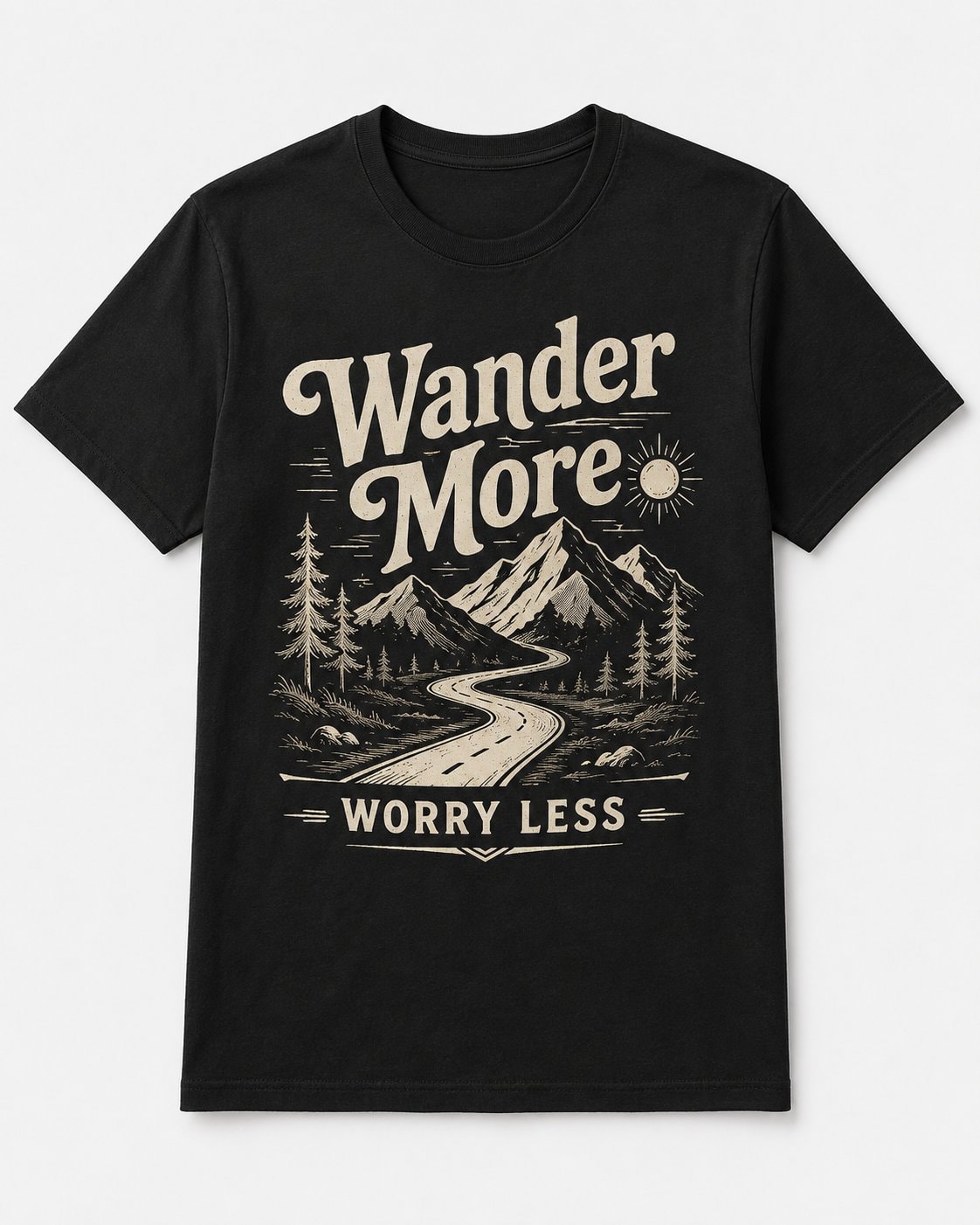 Wander More Worry Less Graphic T-Shirt